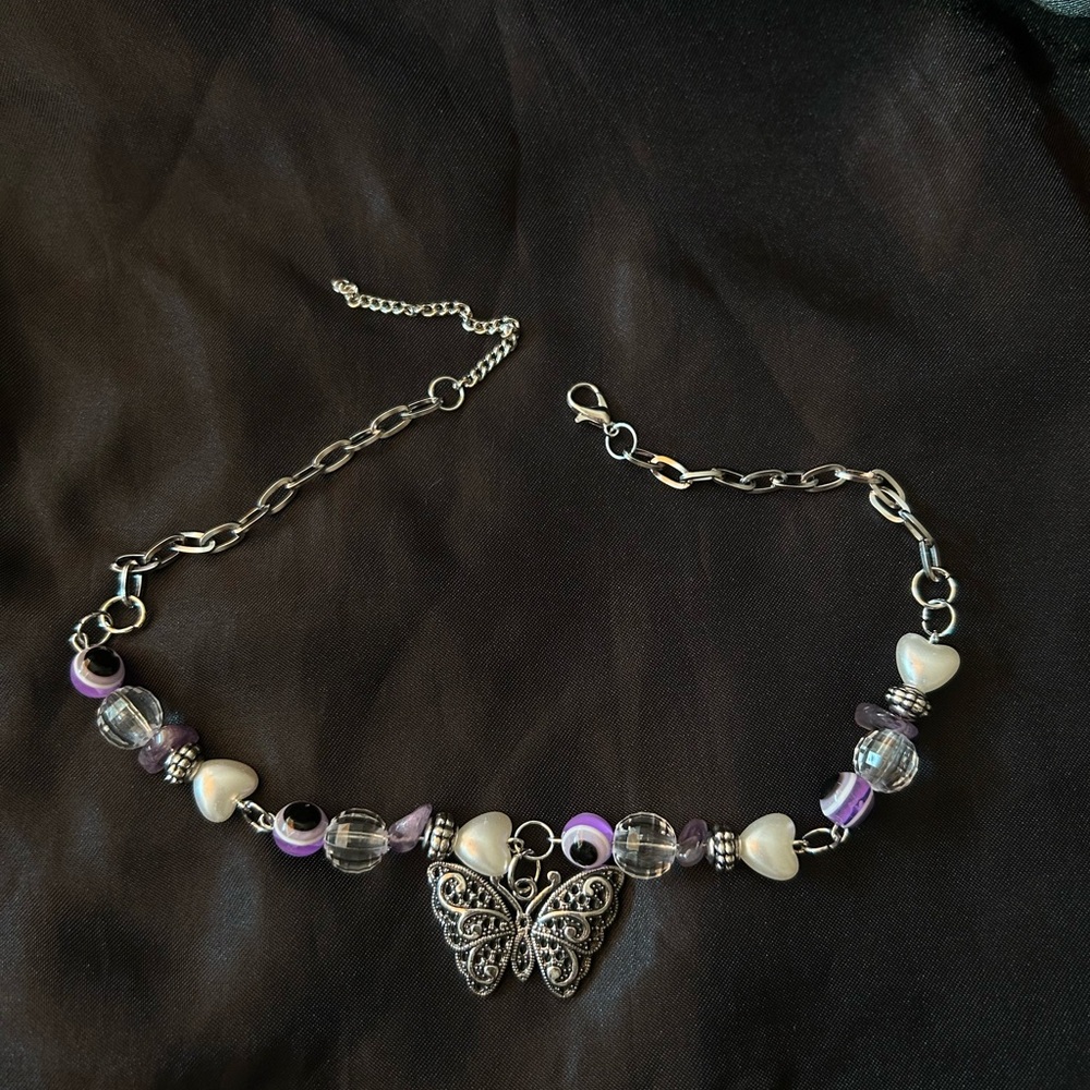 🪻NECKLACE
🪻STAINLESS STEEL CHARM & NECKLACE
🪻HOMEMADE
🪻ADJUSTABLE SIZE
